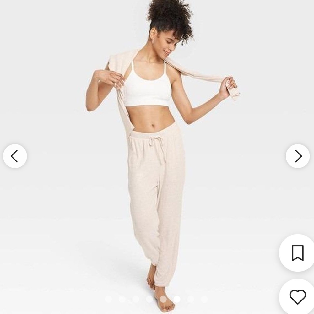 Target ribbed loungewear set; worn twice